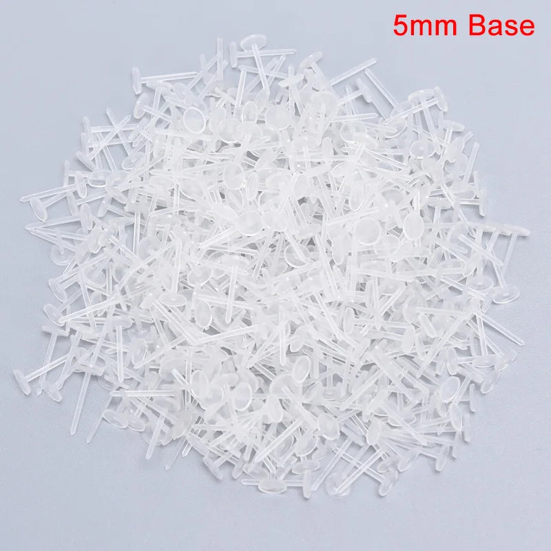500pcs Earring Post Nuts Stud Rubber Ear Parts for DIY Jewelry Making