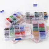500pcs Czech Crystal Glass Beads Kit Multicolors Loose Beads for Jewelry Making