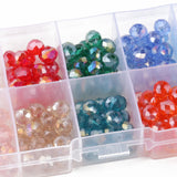 500pcs Czech Crystal Glass Beads Kit Multicolors Loose Beads for Jewelry Making