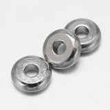 500pcs Flat Round Brass Spacer Beads 4mm 6mm 8mm for DIY Jewelry Making