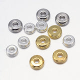500pcs Flat Round Brass Spacer Beads 4mm 6mm 8mm for DIY Jewelry Making
