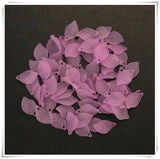 500pcs Frosted Acrylic Leaf Beads Multicolor 11x18mm
