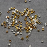 500pcs Silver Crimps End Beads 2-3mm for Jewelry Making