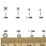500pcs Silver Crimps End Beads 2-3mm for Jewelry Making