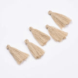 500pcs Polycotton Tassel Pendant Decorations for DIY Jewelry Making