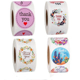 500pcs Heart Thank You Stickers Adhesive Labels for Business Boutiques Wrapping