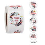 500pcs Heart Thank You Stickers Adhesive Labels for Business Boutiques Wrapping