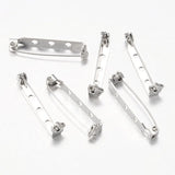 500pcs Iron Safety Pins Brooch Base Findings DIY Jewelry Clothing Accessories