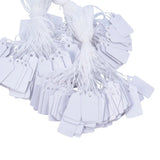 500pcs Jewelry String Cord Tags Rectangle Blank Label Card