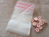 500pcs Mini Jewelry Ziplock Clear Plastic Bags 0.08mm Transparent Package