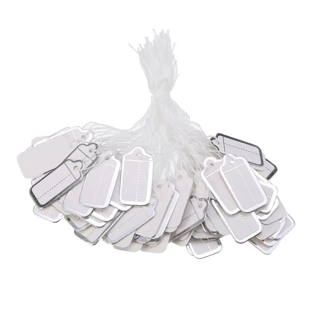 500pcs Mini Paper Labels Tags String DIY Display Ticket 25*13mm