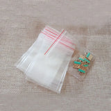 500pcs Mini Ziplock Bags Clear Plastic Bags Transparent Pe Zip Lock Bag