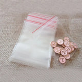 500pcs Mini Ziplock Bags Clear Plastic Bags Transparent Pe Zip Lock Bag