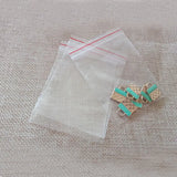 500pcs Mini Ziplock Bags Clear Plastic Bags Transparent Pe Zip Lock Bag