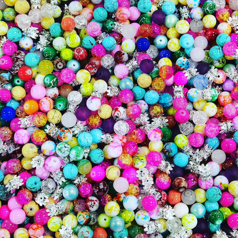 500pcs Women DIY Jewelry Accessories Mixed Beads and Spacer for Friday