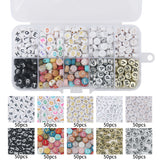 500pcs Acrylic Alphabet Letter Beads Jewelry Making DIY Name Bracelets Set Kids