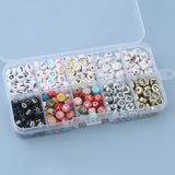 500pcs Acrylic Alphabet Letter Beads Jewelry Making DIY Name Bracelets Set Kids