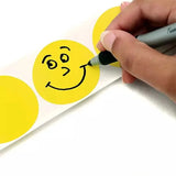 500 Colorful Blank Round Sticker Scrapbook Envelope Seal Sticker