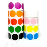 500 Colorful Blank Round Sticker Scrapbook Envelope Seal Sticker