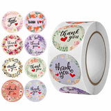 500 Flower Thank You Seal Labels Pink Wedding Favors Supplies Stickers