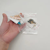 500pcs Self-adhesive Hang Hole Jewelry Bag Pearl Film Opp Plastic Pouch