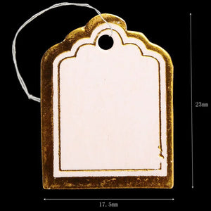500pcs Oval Paper Tag Rectangle Hang Tags Jewelry Wedding Birthday