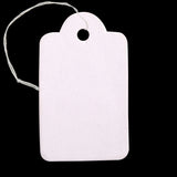 500pcs Oval Paper Tag Rectangle Hang Tags Jewelry Wedding Birthday