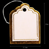 500pcs Oval Paper Tag Rectangle Hang Tags Jewelry Wedding Birthday