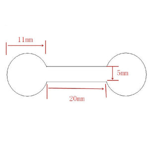 500pcs Round Jewellery Labels Self Adhesive Dumbell Tags Necklace Ring Labels