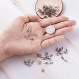500pcs Stainless Steel Clamshell Bead Tip Knot Cover Jewelry Making DIY