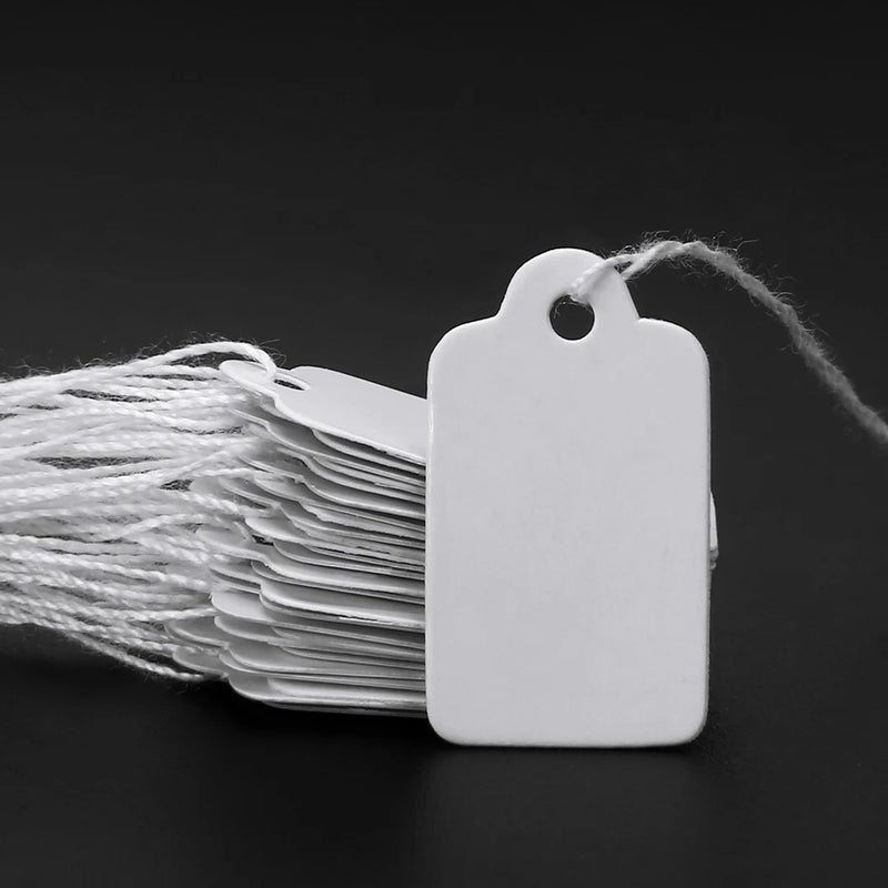 500pcs String Tie Jewelry Merchandise Tags Blank Label Display Packaging
