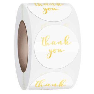 500pcs Thank You for Your Order Envelope Sealing Label Sticker Pink Transparent