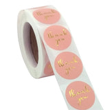 500pcs Thank You for Your Order Envelope Sealing Label Sticker Pink Transparent
