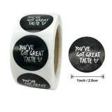 500pcs Thank You for Your Order Envelope Sealing Label Sticker Pink Transparent