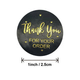 500pcs Thank You for Your Order Envelope Sealing Label Sticker Pink Transparent