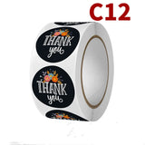 500pcs Thank you Flower Sticker Envelope Seal Gift Decoration Stationery Label
