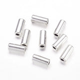 500pcs Tibetan Style Alloy Tube Beads Antique Silver for DIY Jewelry Making