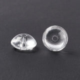 500pcs Transparent Glass Beads for DIY Jewelry Making 8.5x4.5mm