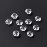 500pcs Transparent Glass Beads for DIY Jewelry Making 8.5x4.5mm