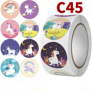 500pcs Unicorn Sticker Reward Animals for Kids School Teacher Supplies