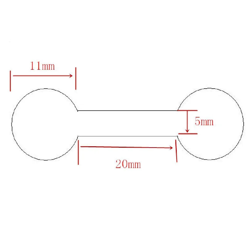 500pcs Self Adhesive Jewellery Labels Tags Dumbell Packing Card