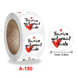 500 Yellow Heart Thank You Stickers for Scrapbooking