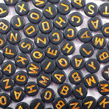 500pcs Alphabet Letters Beads Acrylic 4x7mm Spacer For Jewelry Making