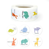 500pcs Donuts Shape Children Sticker Holiday Decoration Thank You Seal