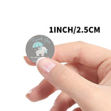 500pcs Donuts Shape Children Sticker Holiday Decoration Thank You Seal