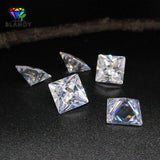 500pcs Square Cut CZ Stone 1.5-5mm 5A Cubic Zirconia Loose Synthetic Gems
