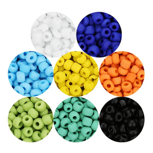 500pcs 4mm Matte Glass Seed Beads for Jewelry Making