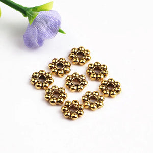 500pcs 5mm Antique Zinc Alloy Tibetan Spacers Beads For Charm Bracelets Necklace