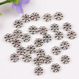 500pcs Tibetan Silver Daisy Flower Spacer Beads for Jewelry Making