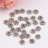 500pcs Tibetan Silver Daisy Flower Spacer Beads for Jewelry Making